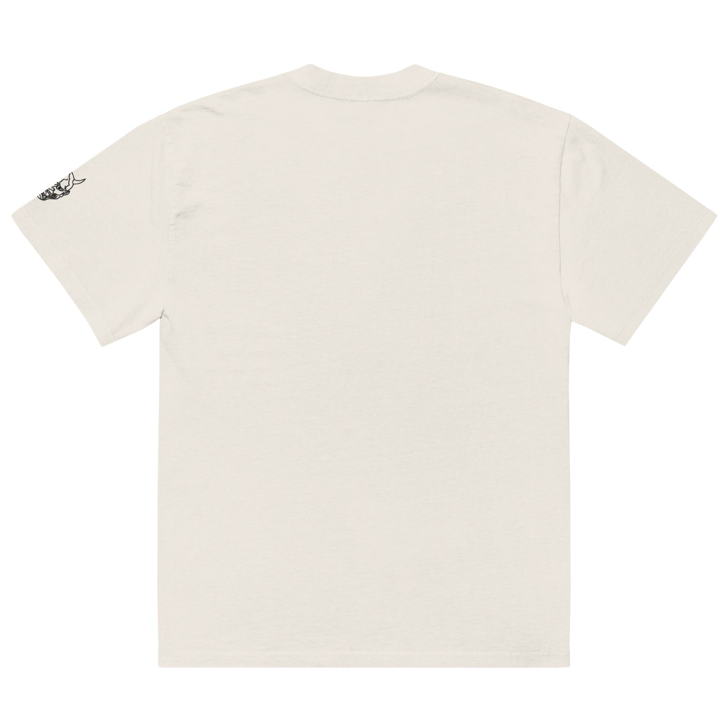 "Devil" Embroidered Oversized faded t-shirt