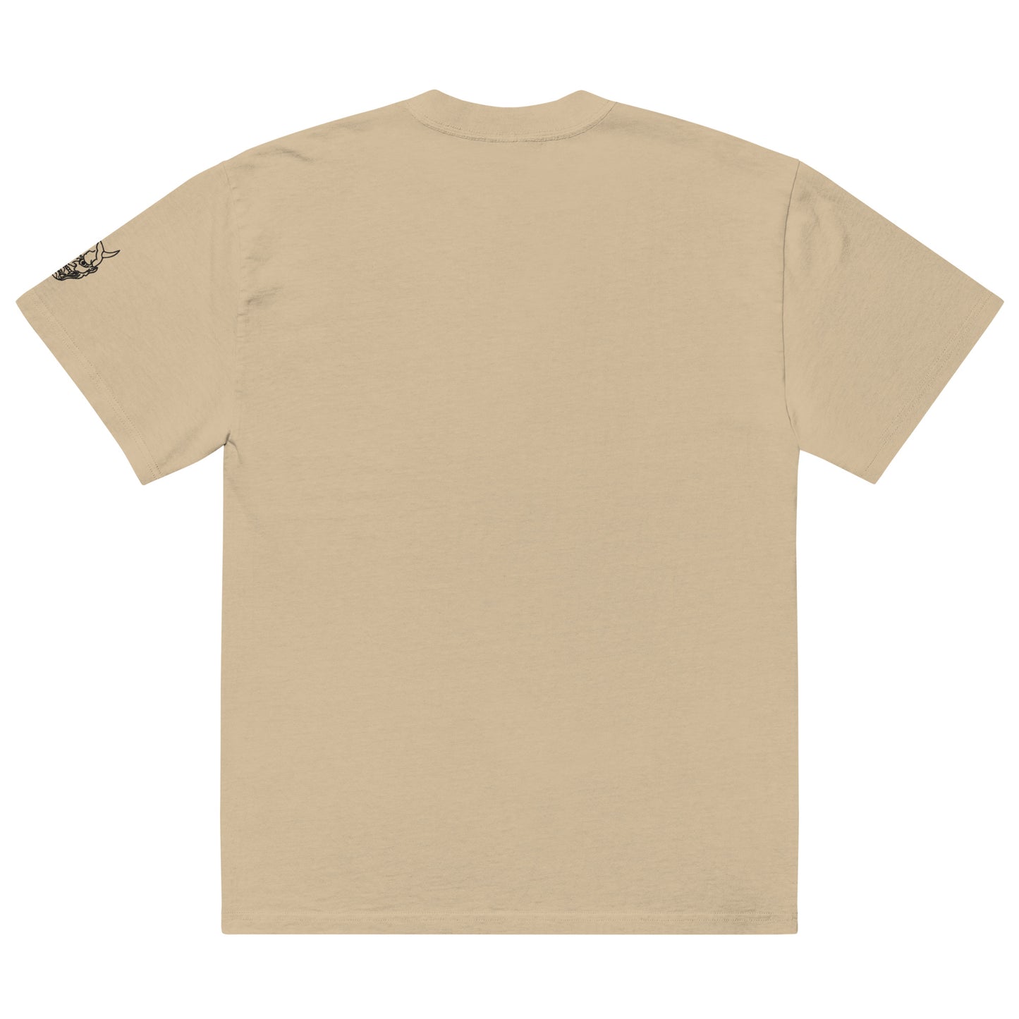 "Devil" Embroidered Oversized faded t-shirt